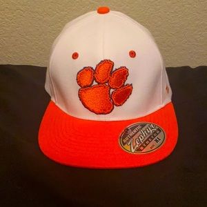 Stretch fit Clemson Tigers flat bill hat